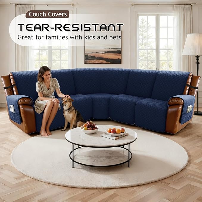 Arfntevss Waterproof Recliner Sectional Couch Covers - Image 7