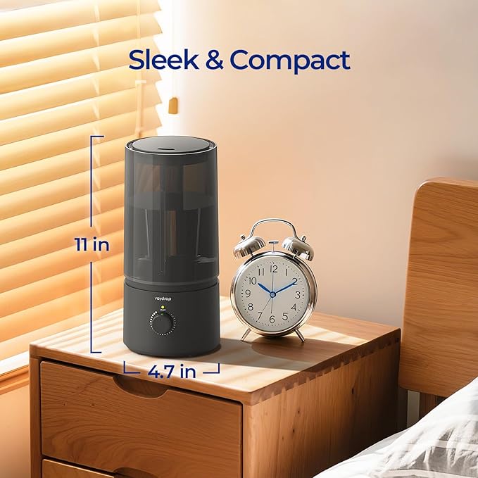 raydrop Humidifiers for Bedroom, Cool Mist Humidifiers for Babies, 1.70L Quiet - Image 4