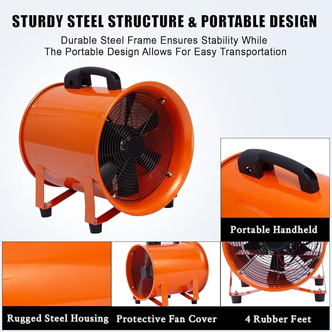 12 in Utility Blower Exhaust Fan - Image 4