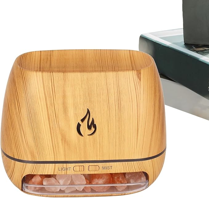 Ultrasonic Diffusers for Aromatherapy, Salt Rock Fragrance Oil Humidifier | by Unknown
