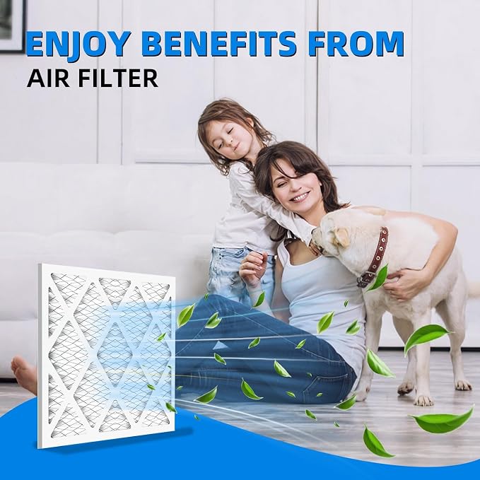 16x16x1 Furnace Air Filters, MPR 1900 & FPR 10, MERV 13 Pleated Air Filter - Image 2
