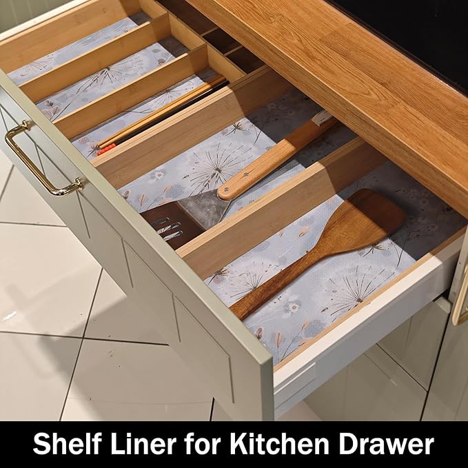 Dandelion Shelf Liners Strong Non-Slip and Non Adhesive Shelf and Drawer Liners - Image 4