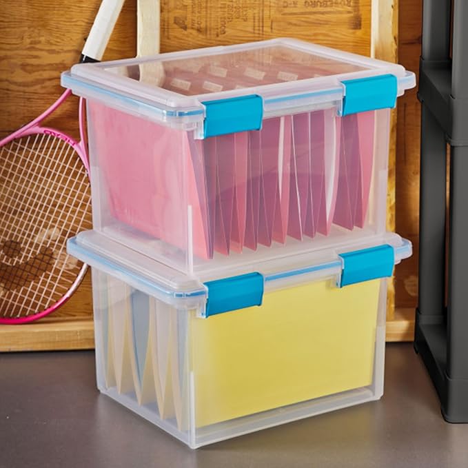 Sterilite 8-Pack Gasket Box, Weather-Resistant Storage Bins - Image 6