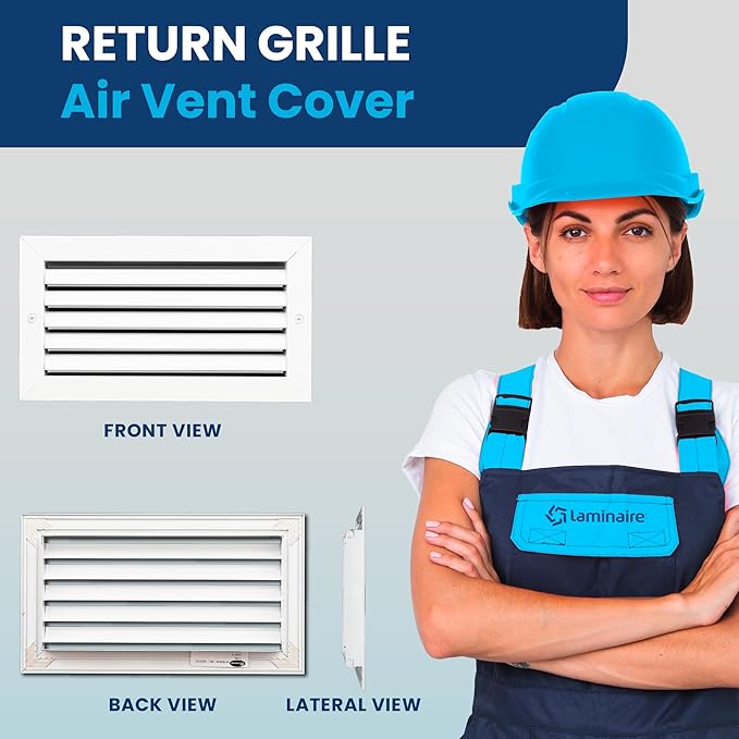 18x4 Inch Air Return Vent Cover Decorative – Premium Aluminum AC Vent Cover - Image 2