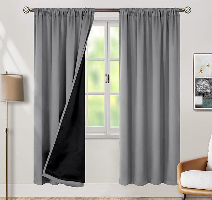 BGment 100% Blackout Curtains for Bedroom 84 Inch Length 2 Panels, Thermal by BGment