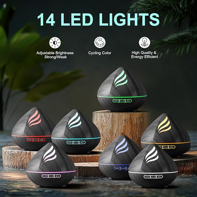 Essential Oil Scent Diffuser: 500ML Aroma Diffuser - Image 5