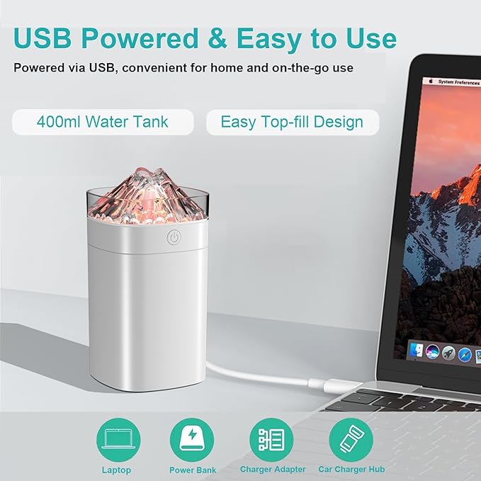Small Humidifier, 400ml Small Humidifiers - Image 6