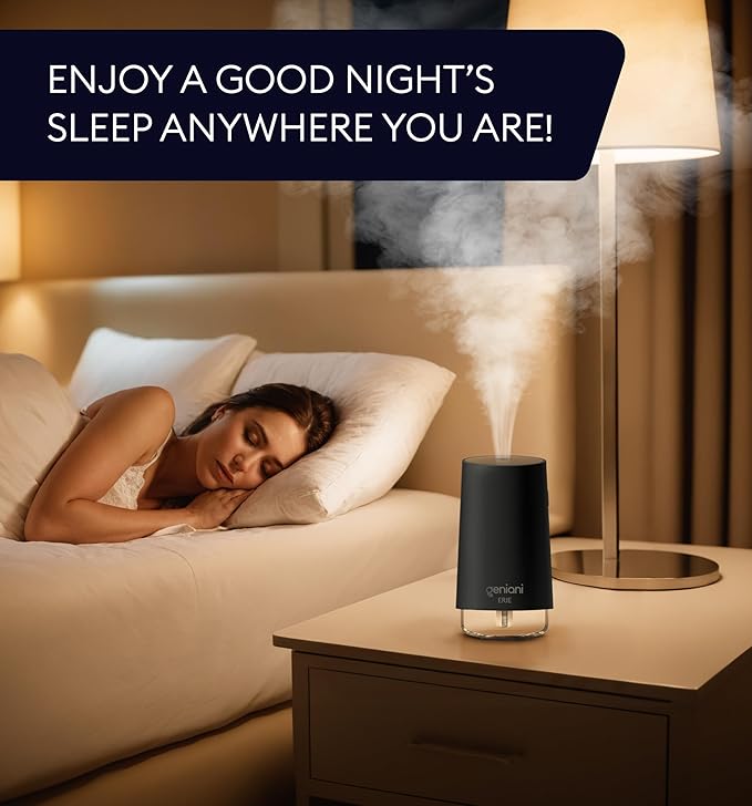 GENIANI Portable Small Cool Mist Humidifier – USB Powered, Compact Desktop - Image 3