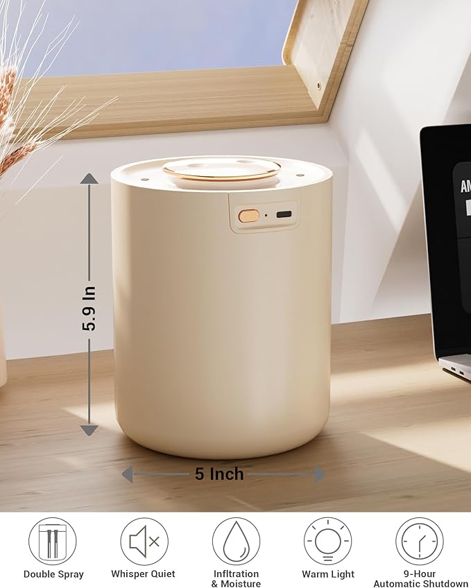 Portable Small Humidifier, 1500ml Small Humidifiers - Image 3