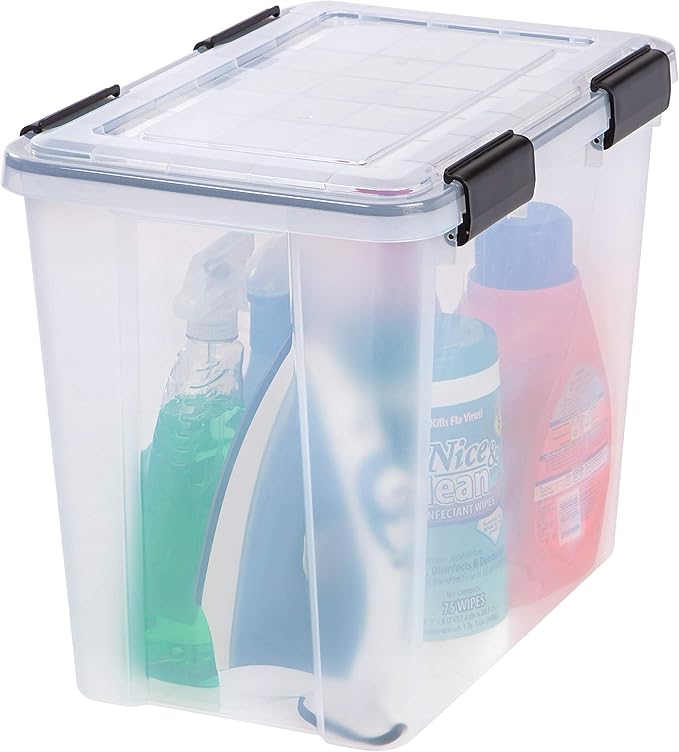 IRIS USA WeatherPro 32 Qt Storage Bins - Image 4