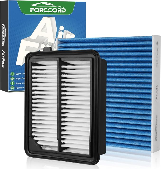 Cabin & Engine Air Filter Fit for Honda CRV CR-V 2020-2022 2.0L Hybrid by Forccord