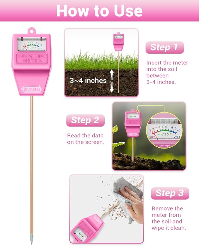 Soil Moisture Meter Tester for Plants, Hygrometer Moisture Sensor for - Image 3