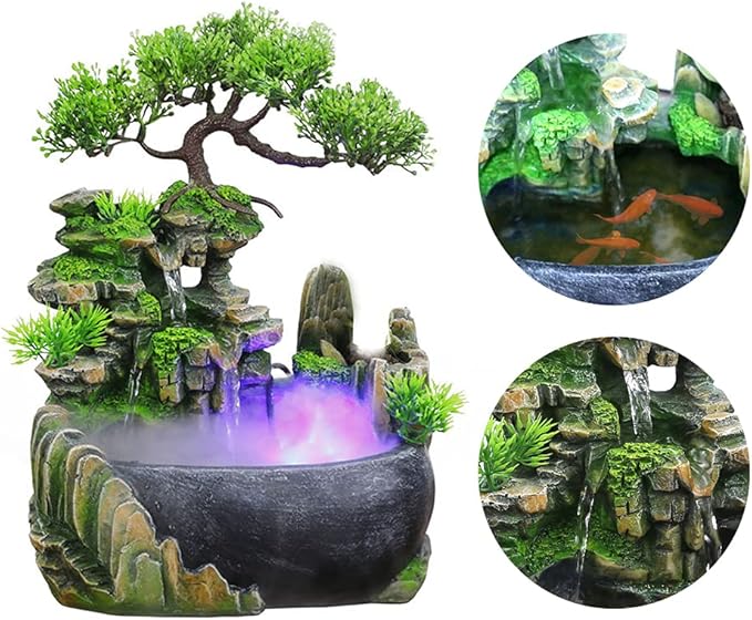 Tabletop Fountain, Atomizing Desktop Humidifier - Image 5