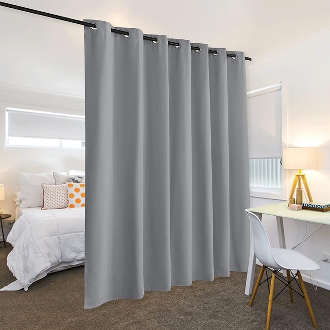 RYB HOME Privacy Curtain for Sliding Glass Door, Light Block Noise Reduce - Image 3