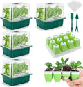 Seed Starter Tray, 48 Cells Indoor Seed Starter Kit, Flexible Silicone Designed by Ryscam