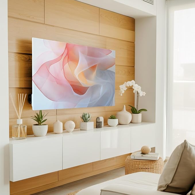 Abstract Modernism Colorful Art Indoor TV Cover, Elastic TV Screen Protector - Image 3