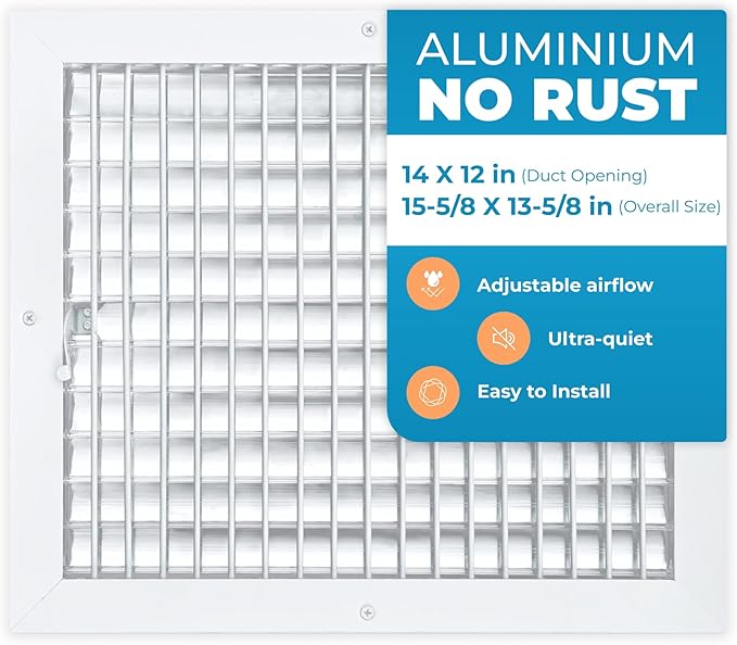 Aluminum 14 x 12 Inch Air Vent Covers Wall AC Grille – Premium Register Vent by Air360