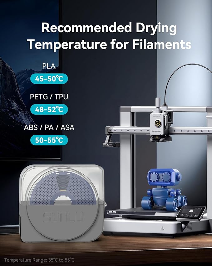SUNLU S1 Plus Dry Box Grey, 3D Filament Storages - Image 6