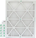 Glasfloss 20x24x2 MERV 10 2" Inch Pleated Air Filters Box of 6. Actual Size: by Glasfloss