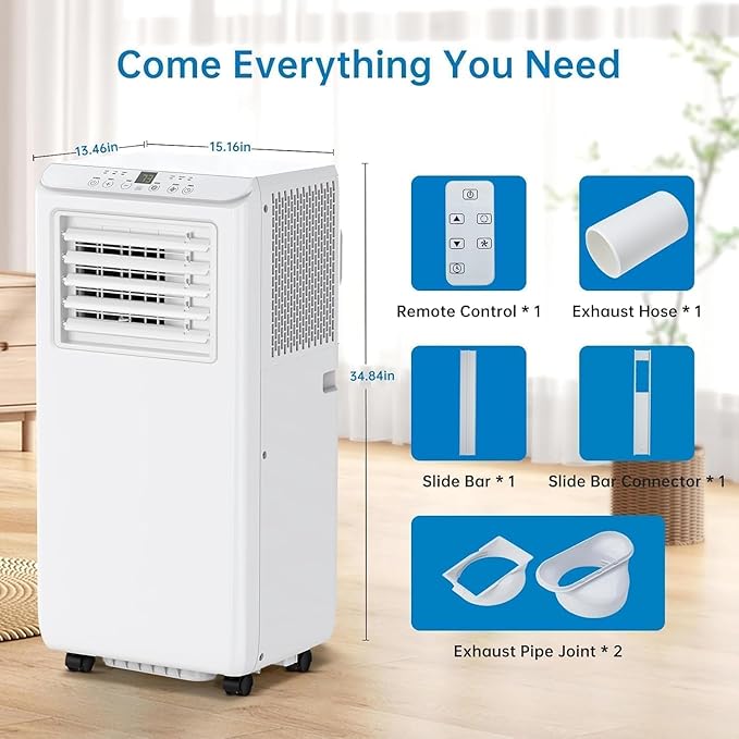Rapid Breeze 8, 000 BTU Portable Air Conditioner - 3 in-1 AC Unit - Image 5