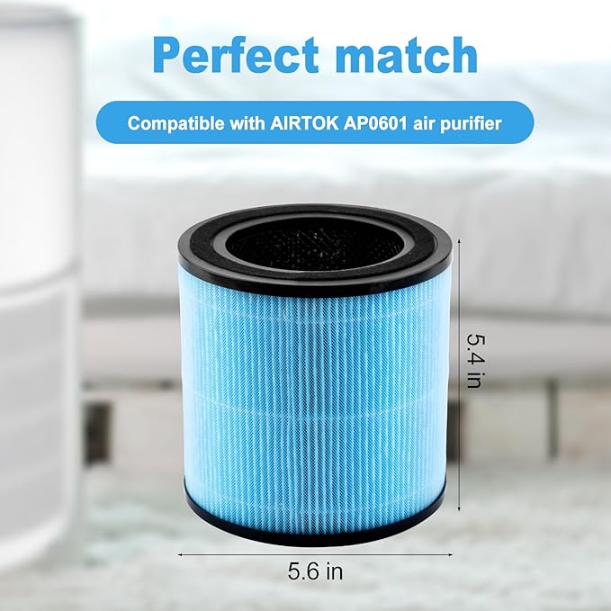 2 Pcs Replacement Filters, 4 in 1 True Filters High Efficiency Activated Carbon - Image 2