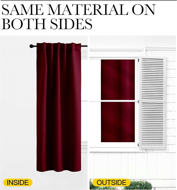 NICETOWN Blackout Curtain Panels Window Draperies - Image 6