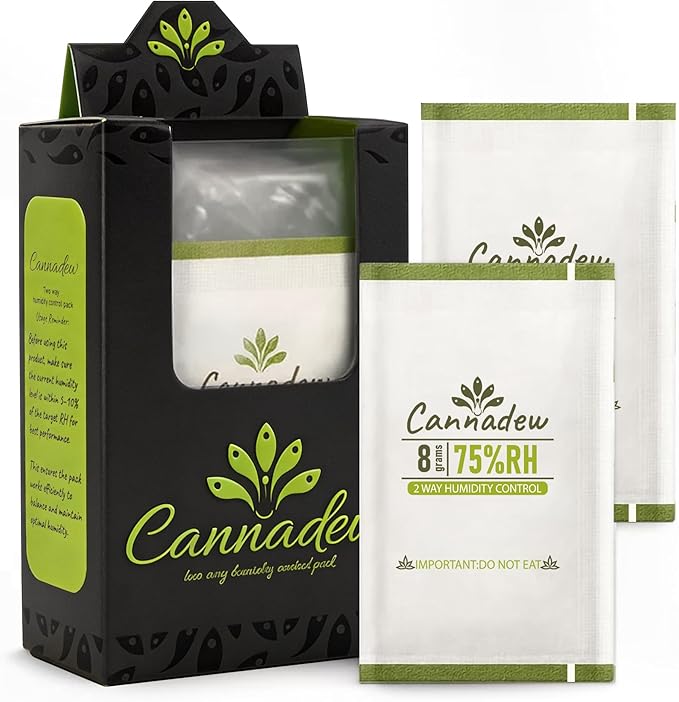 75% RH Cannadew Two-Way Humidity Control Pack 8g – Moisture Absorbers & by CannadewLLC