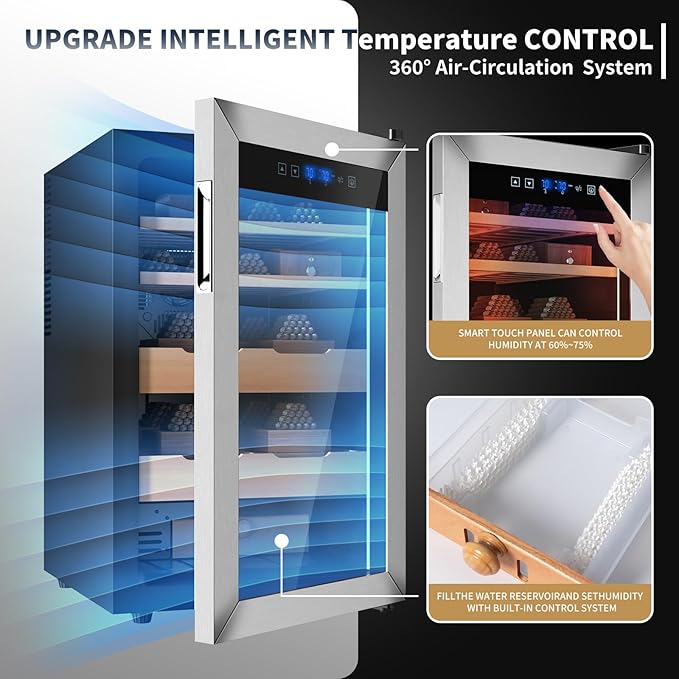 KingChii Upgrade 70L Temperature & Humidity Control Cabinet, Built-in - Image 4