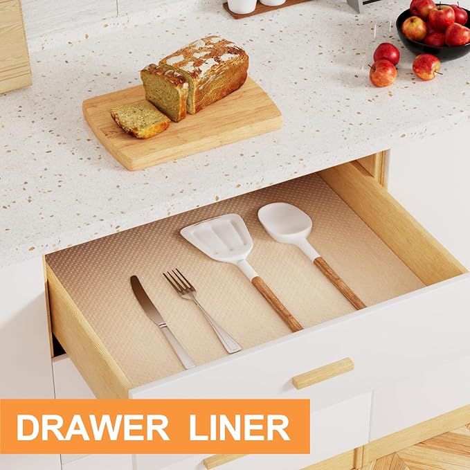 FLPMIX Clear Cabinet Drawer Liner: Translucence Waterproof Refrigerator Shelf - Image 2