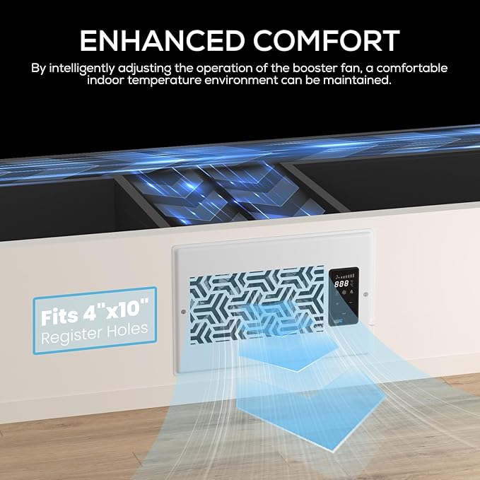 4"x10" Quiet Register Booster Fan - Image 3