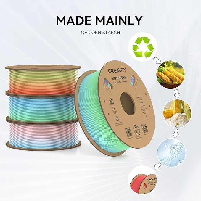 Creality Hyper PLA Filament 1.75mm, 30-300mm/s High Speed 3D Printer Filament - Image 3