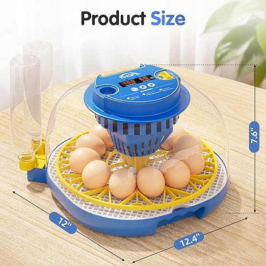 Chicken Egg Incubators for Hatching Eggs, 12 Egg Incubator - Image 2