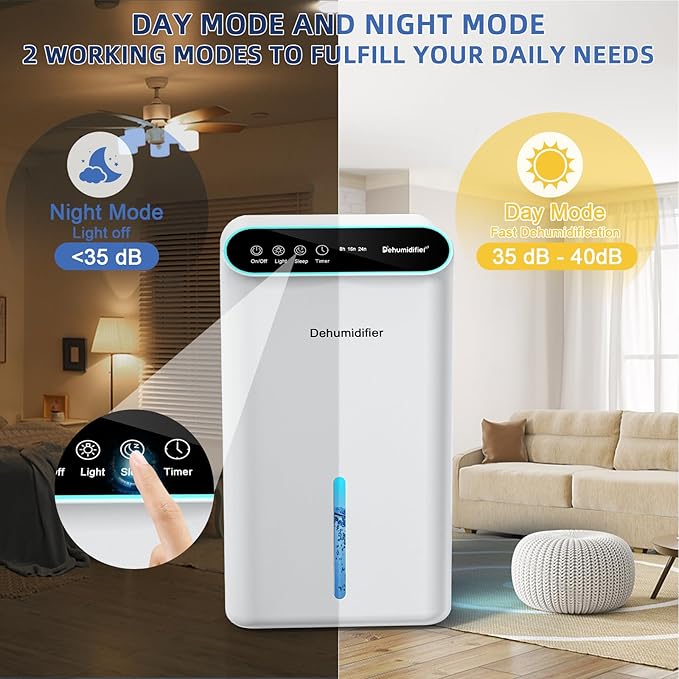 Dehumidifiers for Home, 86oz Water Tank, Dehumidifiers for Bedroom - Image 6