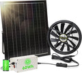 Solar Exhaust Fan with Battery, 40W 10" Solar Powered Fans by SolarStreetLight