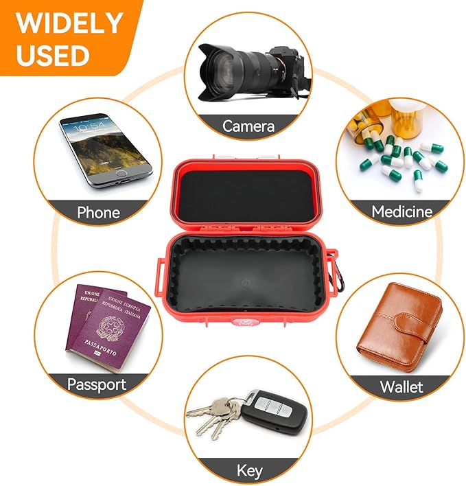 Dry Box Outdoor Waterproof Airtight Storage Case Hard Shell Wet Dry Box Carry - Image 6