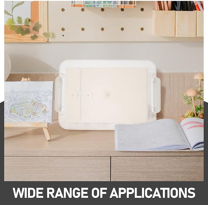 Alipis A4 File Organizer Box Small Size Plastic Storage Box Document Holder - Image 9