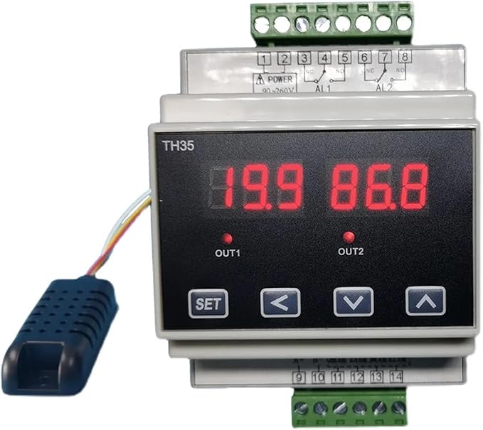 Guide rail type high-precision temperature and humidity controller Temperature by Unknown