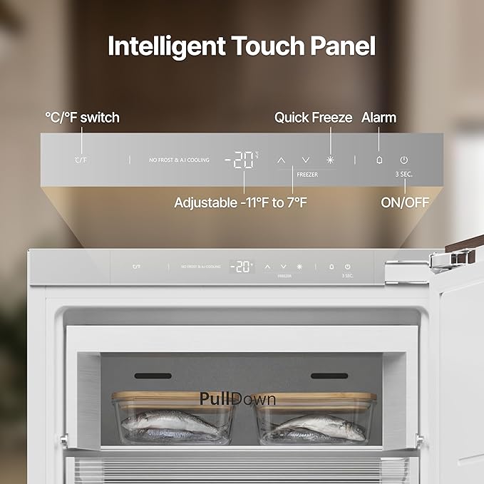 Ca'Lefort Panel Ready Refrigerator, Built-in All Freezer Panel-Ready Fridge - Image 4