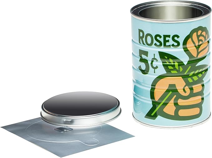 Retro Tin Can, Studio MPLS Designs, Collectable, Peel & Stick Valved End - Image 4