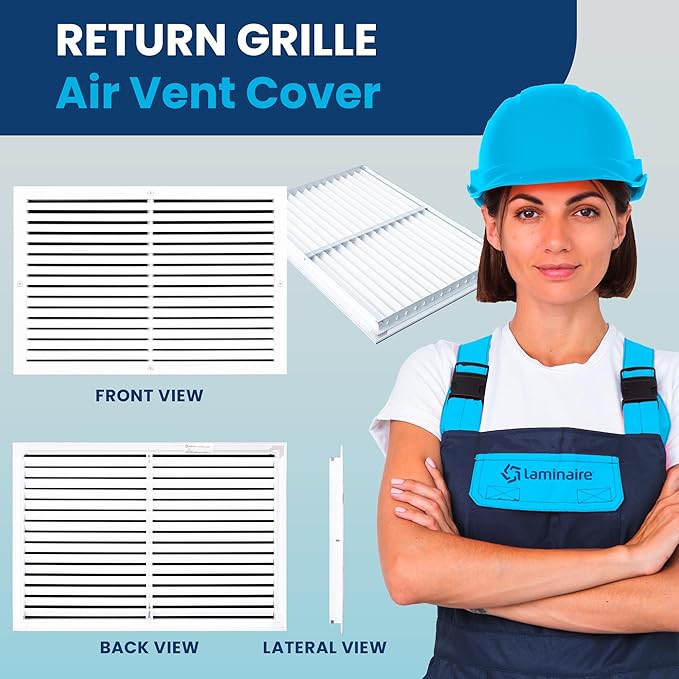 28x10 Inch Air Return Vent Cover Decorative – Premium Aluminum AC Vent Cover - Image 2