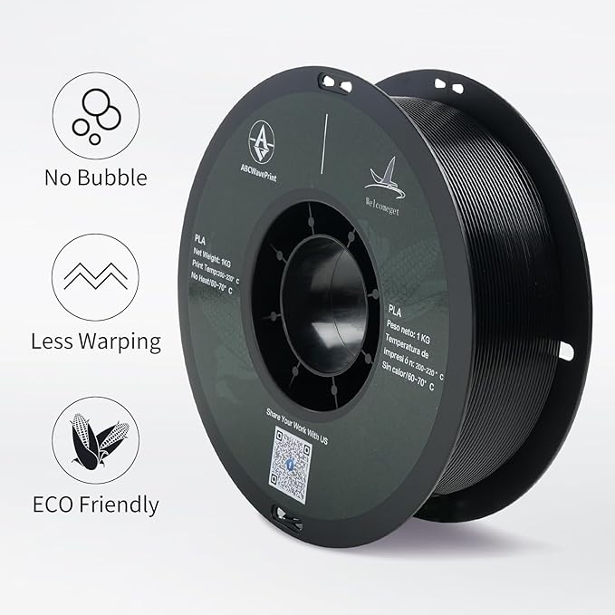 PLA 3D Printer Filament, Dimensional Accuracy +/- 0.02 mm, 1 kg Spool, 1.75 - Image 3