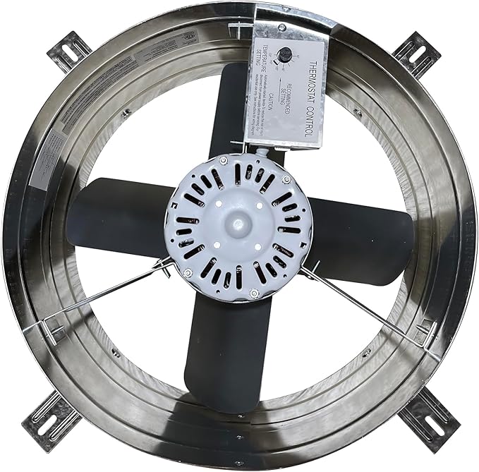 iLiving ILG8G14-12T Automatic Gable Mount Attic Ventilator Fan by iLiving