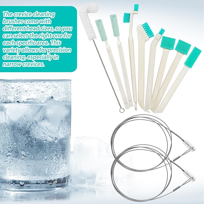 10 Pcs Ice Machine Cleaning Brush Kit, Ice Maker Cleaner Tools Set-2 Extra Long - Image 7