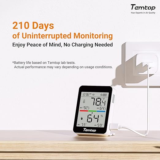 Temtop Humidity Meter T1, Indoor Thermometer - Image 4