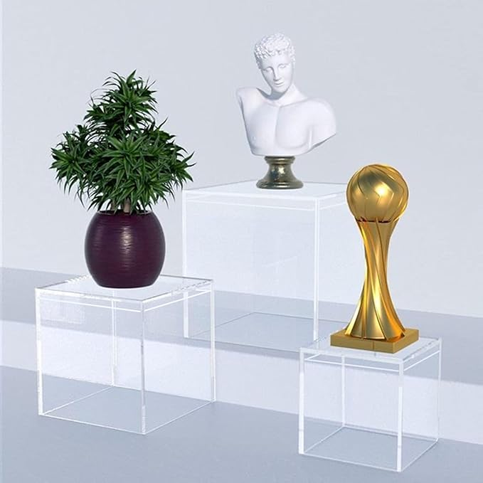 Acrylic Box Clear Display Case Plastic Square Cube Storage Contanier - Image 4