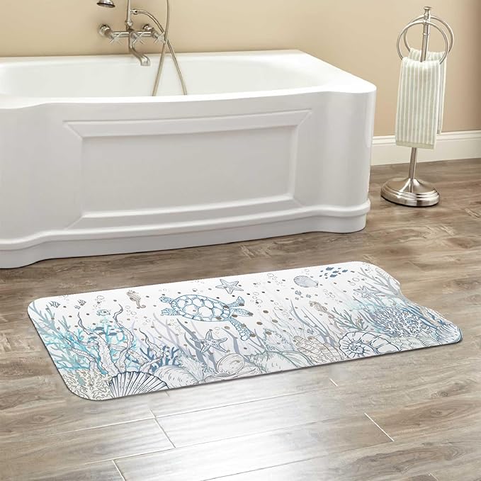 Sea Turtle Bathtub Mat Non Slip, Cute Baby Bath Mat - Image 6