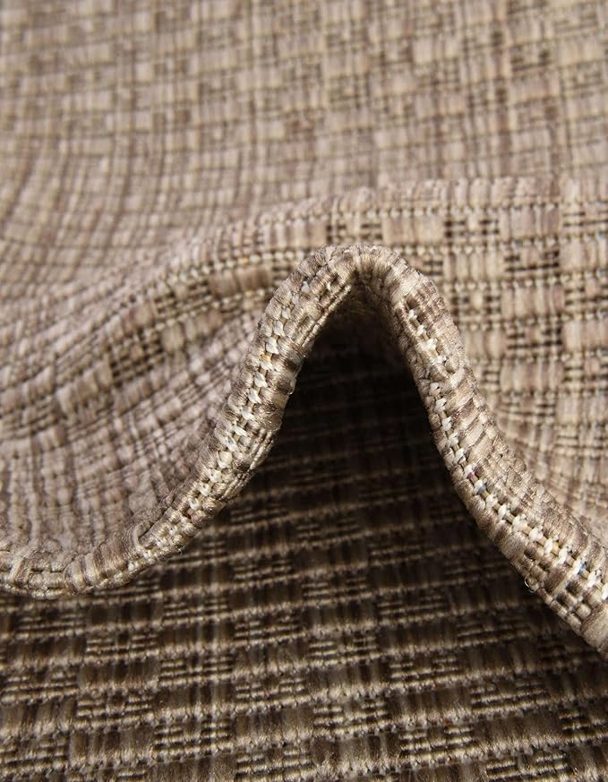 Unique Loom Collection Casual Transitional Solid Heathered Indoor/Outdoor - Image 7