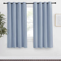 NICETOWN Blackout Curtain 57 inch Length, W55 x L57 Inch, Vintage Blue by NICETOWN