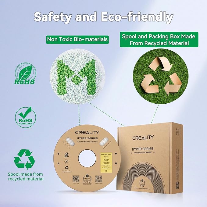 Official Creality Hyper PETG Filament 1.75mm, High Speed 600mm/s 3D Printer - Image 2