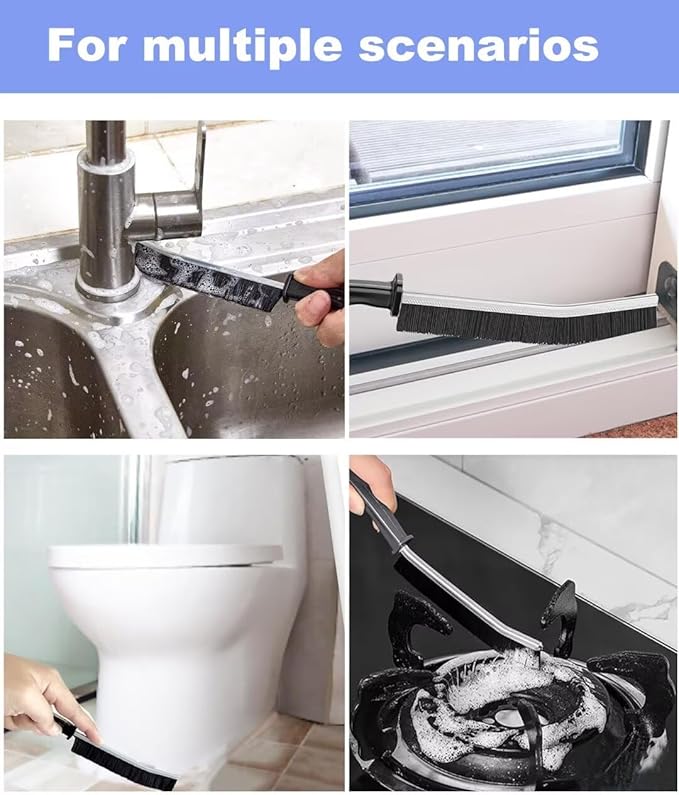 Deep Clean Brush Set Crevice Cleaning Brush Window Groove Cleaner Tools Kit - Image 3